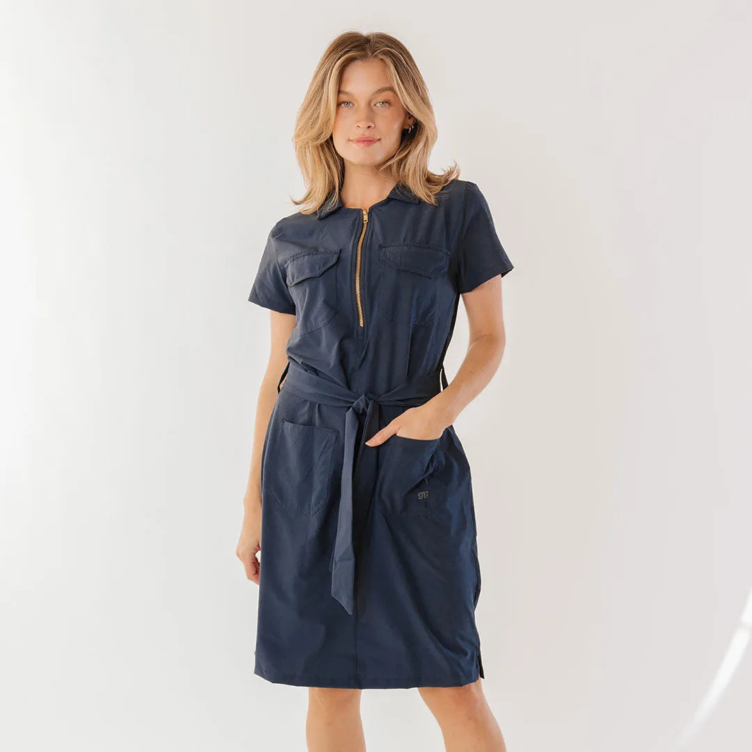 Vineyard Dress, True Blue