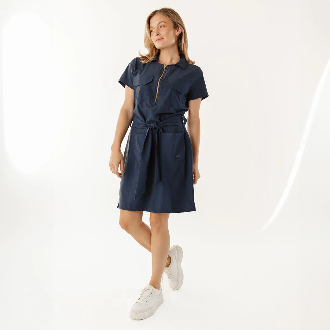 Vineyard Dress, True Blue