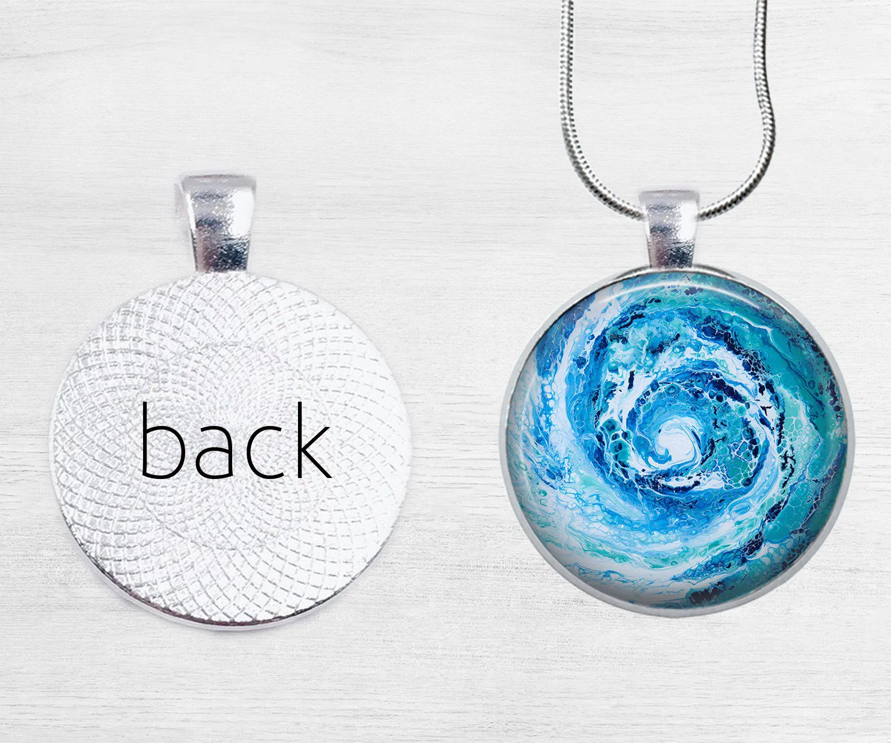 Wave Circle Necklace | Handmade Beach Jewelry