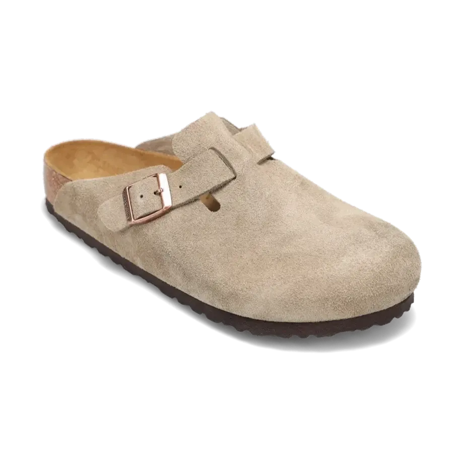 Women's Boston Soft Footbed Taupe Suede