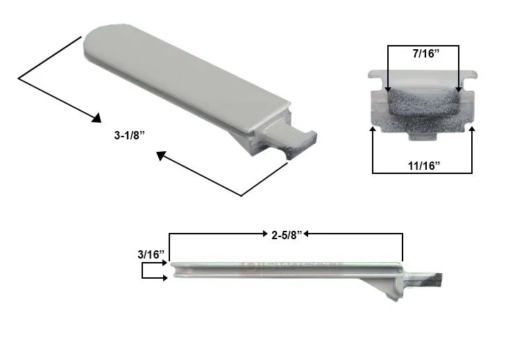 WRS 3-1/8" Slide In Pivot Bar - Die Cast